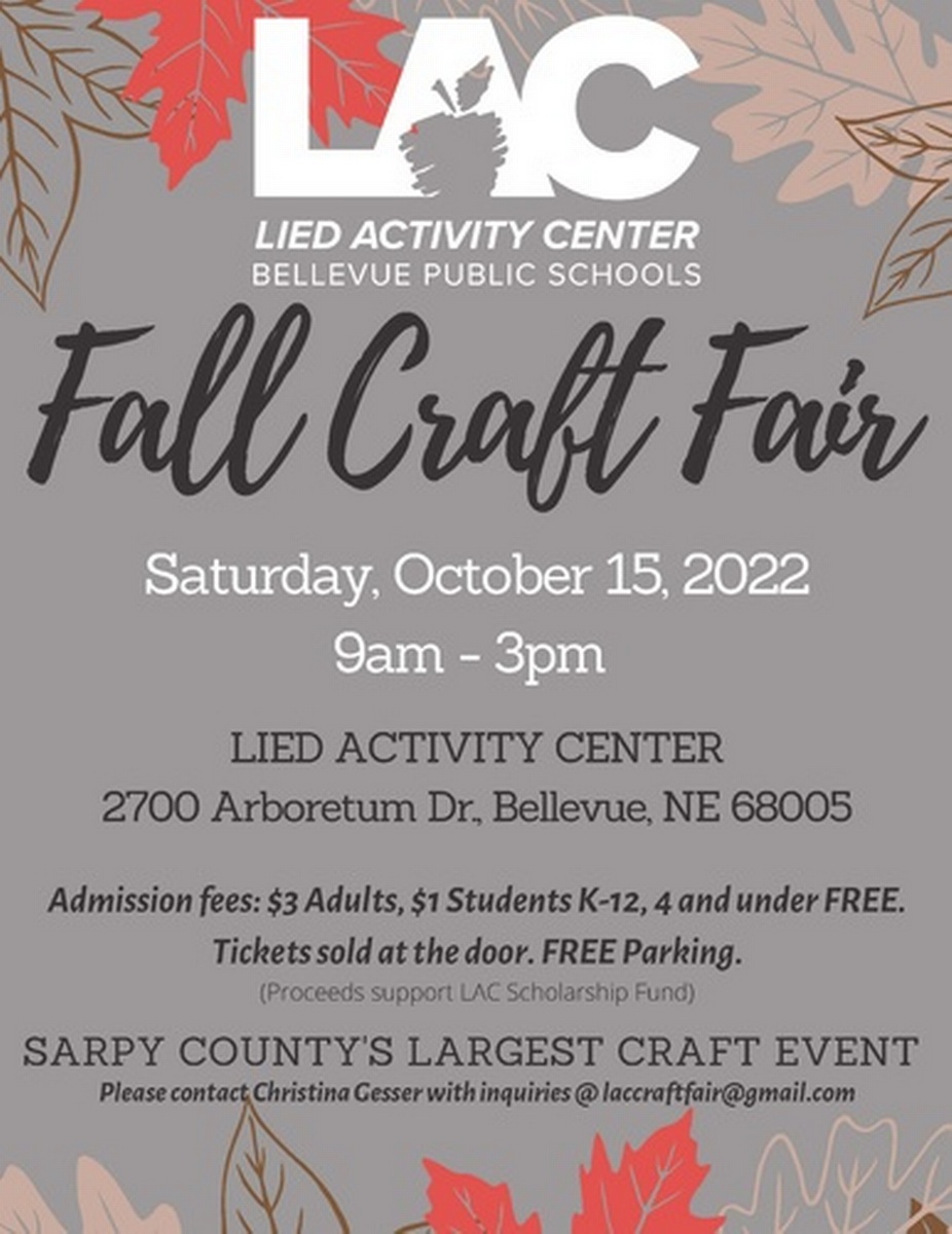 Lied Activity Center's 11th craft fair Oct 15, 2022